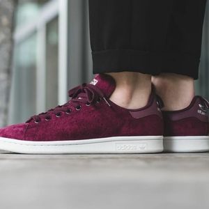 Adidan Stan Smith suede - sz 10.5 - maroon